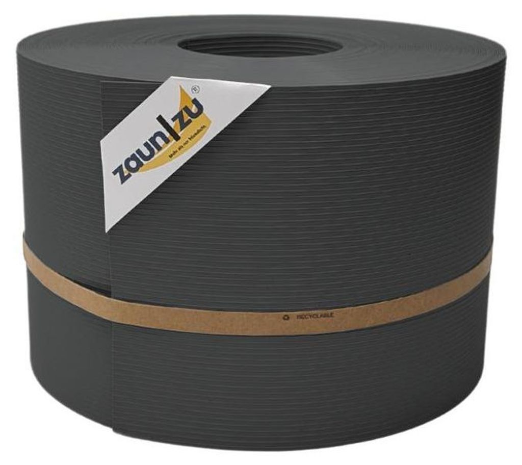 Sichtschutzstreifen zaun|zu RILLE 50m Rolle PP Zaunblende Produktbild 