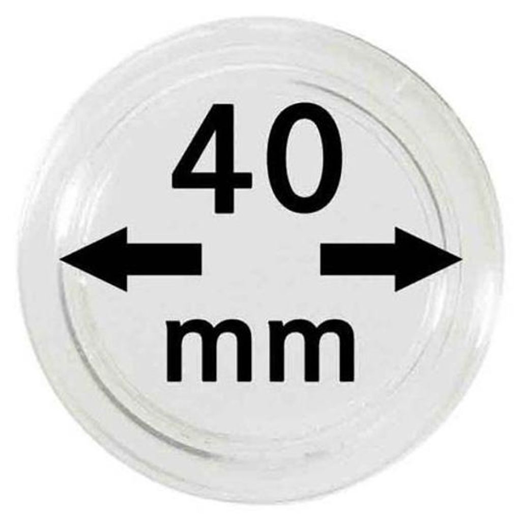 Lindner 2250040P Münzkapseln 40 mm-10er Pack Produktbild 
