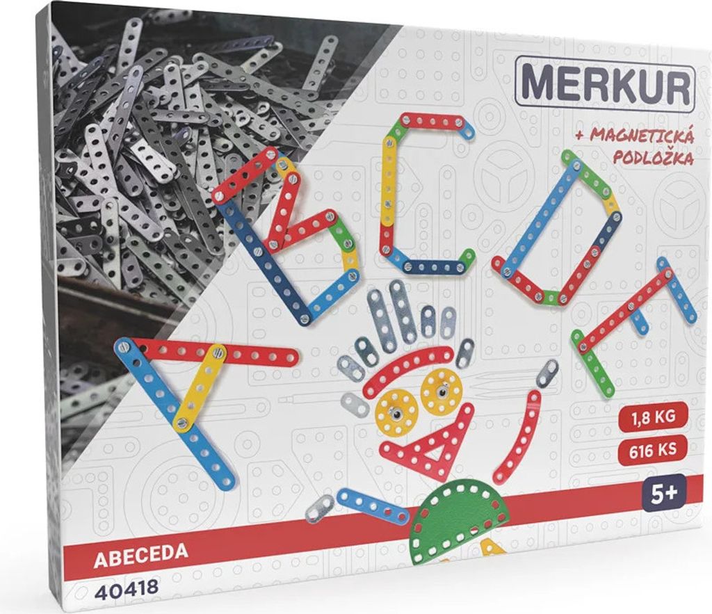 Merkur Abeceda s magnetickou podložkou, 616 kusov Obrázok produktu 