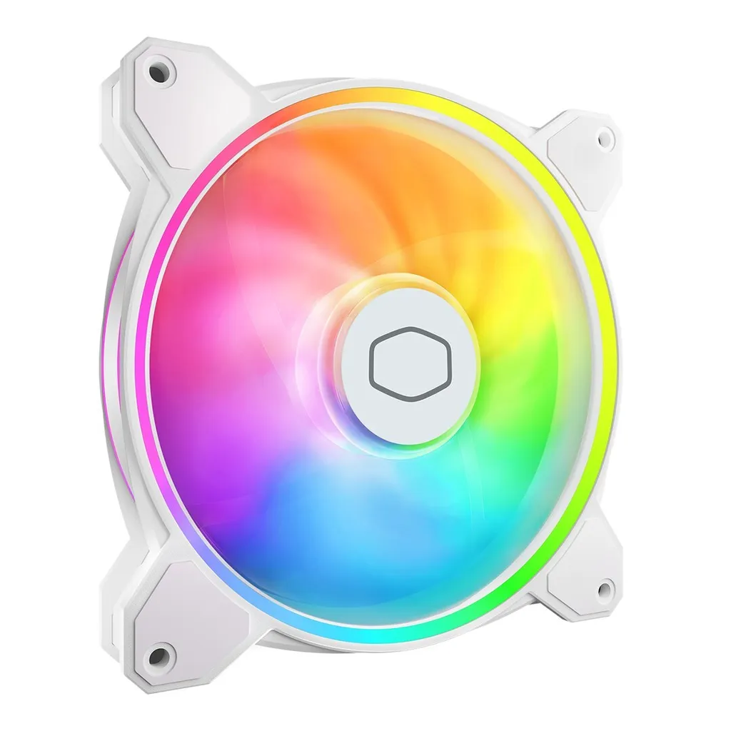 MasterFan MF140 Halo2 White avec Double Anneau ARGB Gen 2 et Design Blanc