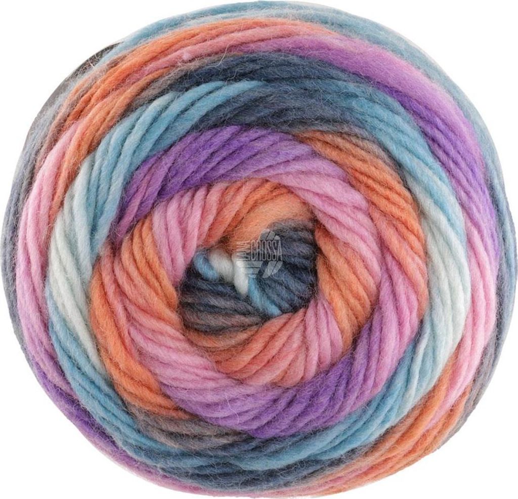 Lana Grossa - Colorato Aktion 0010 rosa orange petrol mint Produktbild 