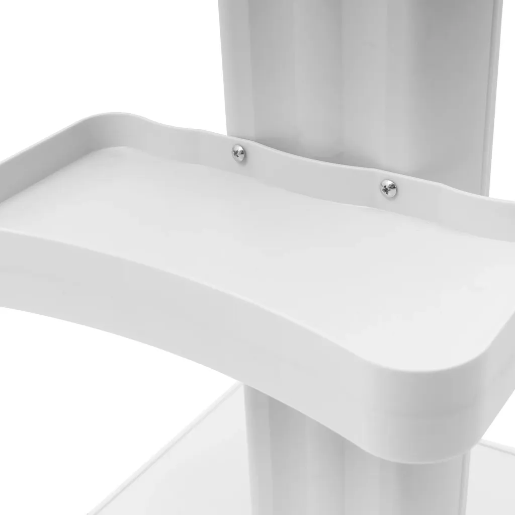 Carrello Bianco per SPA e Manicure Professionale 3 Livelli Legno - 8