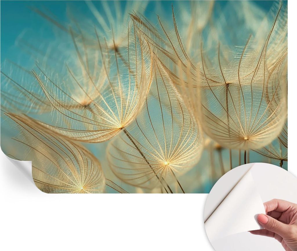 Selbstklebende Wandtapete - Dekorative Tapete für Wohnzimmer - Klebefolie für Wandbilder - Tapetenfolie für Wanddekoration - 104x70 cm - Ätheri...