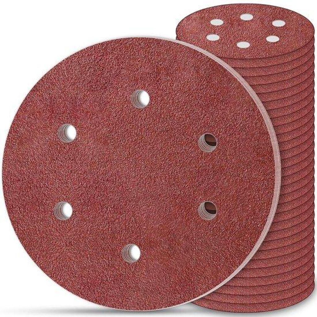 30 Stück Schleifblätter 225mm P60 Korn Klebeband für Wand- und Deckenschleifmaschinen