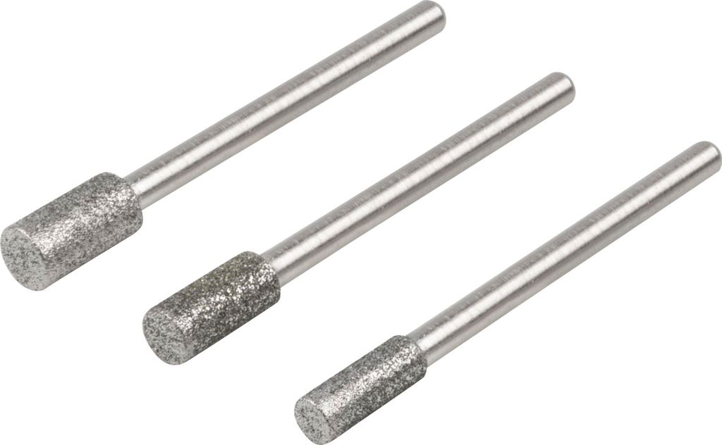 Wolfcraft 5987000 Zylindrische Diamantschleifscheiben 3 Einheiten Silber Silber One Size
