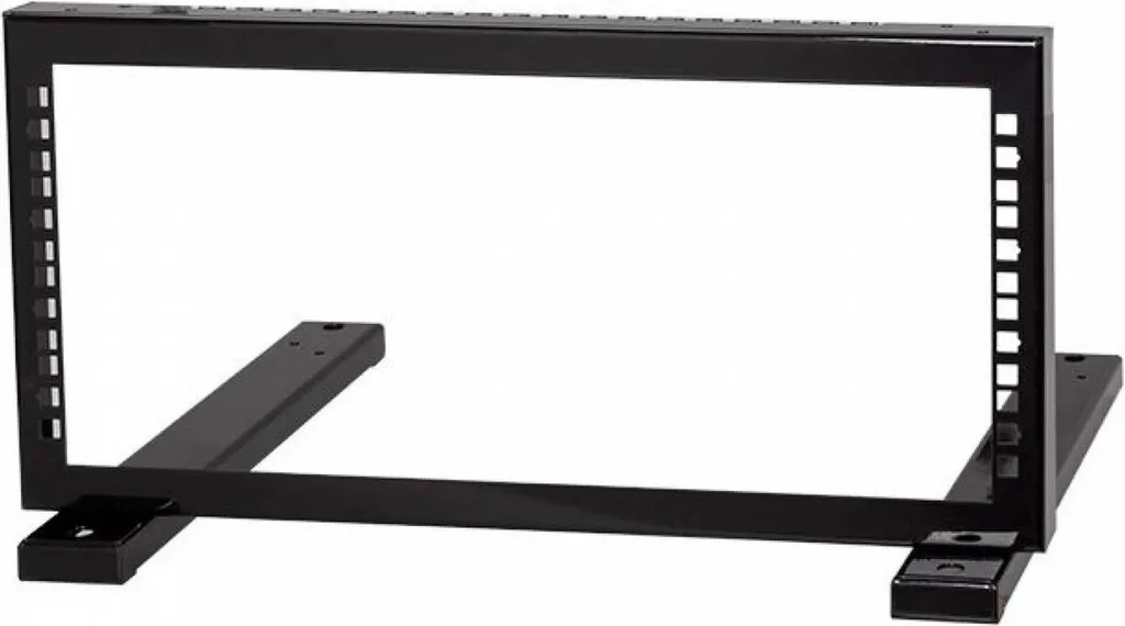 Châssis Rack 19" 4U en Acier Noir Robuste avec Rail de Montage Incliné