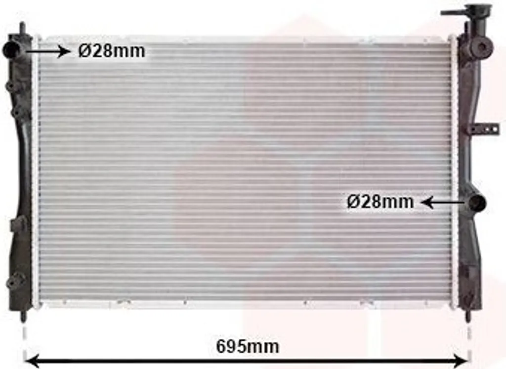 Radiateur 1710-21196 anti-surchauffe pour refroidissement moteur