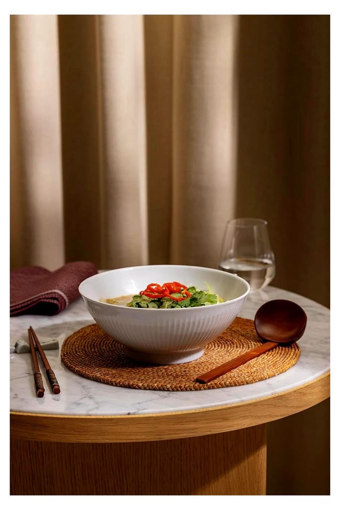 Eva Trio | Legio Nova Ramenschale 20 cm | Japanisch inspiriertes Design, geeignet für Ramen, Poké, Pasta und mehr. | Weiß