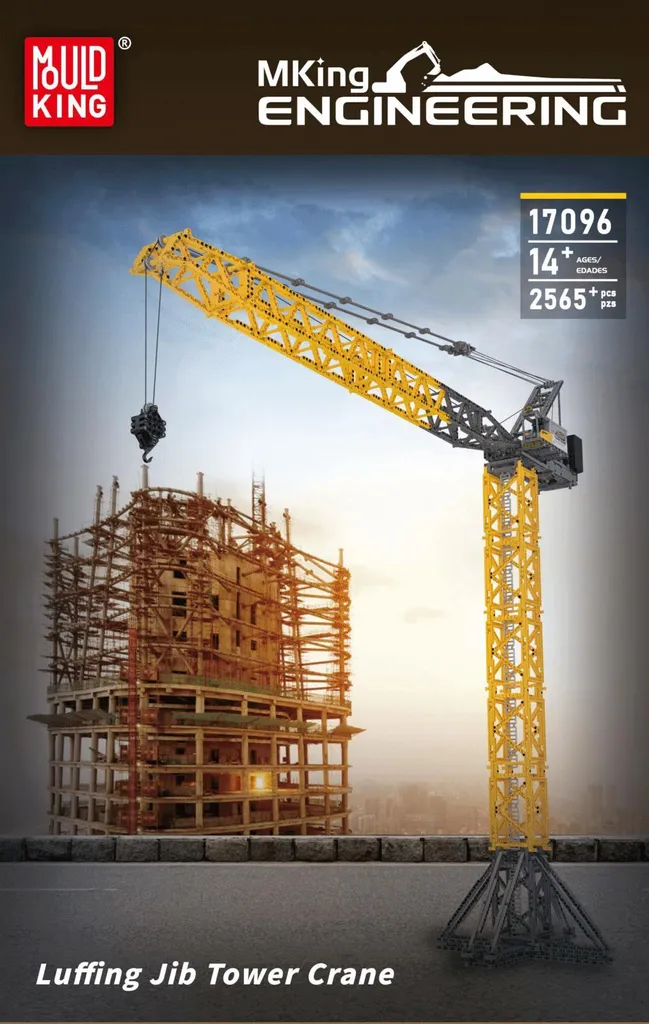 Grue télécommandée Mould King 17096 : Construisez un modèle technique solide