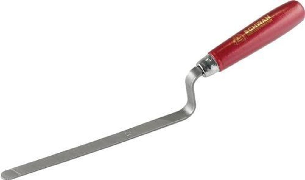 Hamburger Fugenkelle L.310mm B.14mm kon.geschl.Kohlenstoffstahl