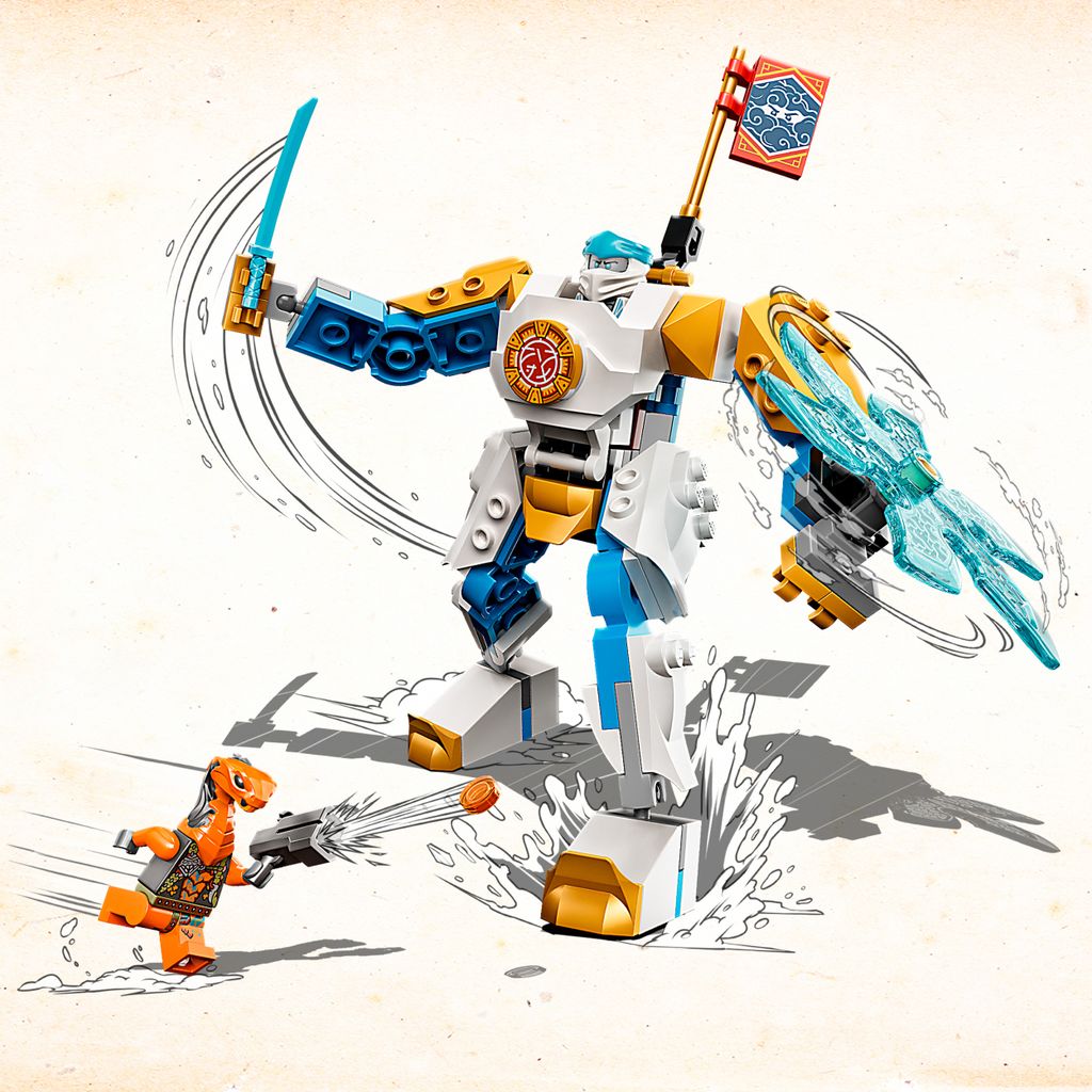 LEGO 71761 NINJAGO Zanes Power-Up-Mech EVO, Spielzeug ab 6 Produktbild 3