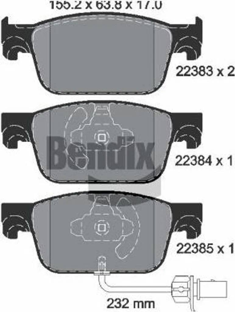 Stop aux Bruits de Frein : Plaquettes BENDIX BPD1359 pour Audi A4 A5 8W