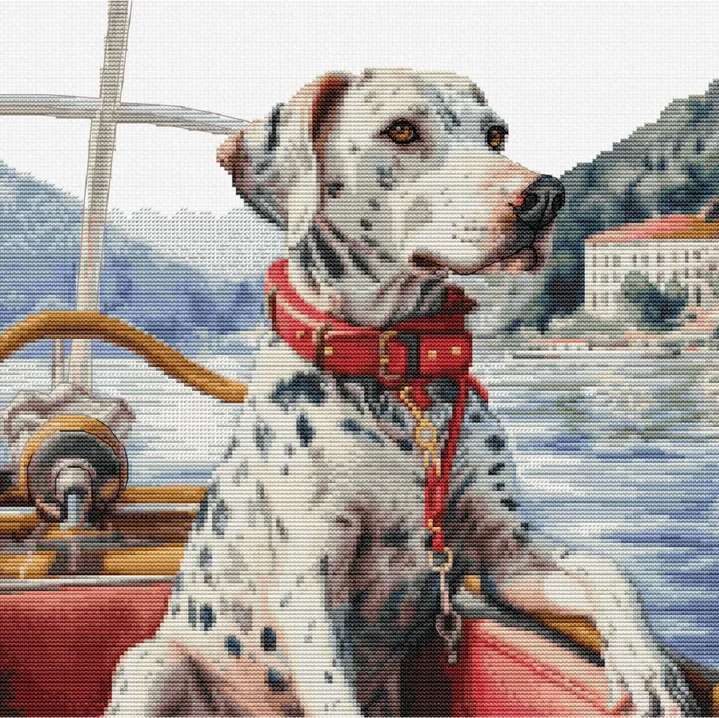 Broderie point de croix Luca-S avec toile Zweigart et fils Anchor 29x29