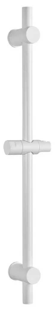 Barre de douche 70 cm blanc mat Sapho Showers SC014 pour salle de bain