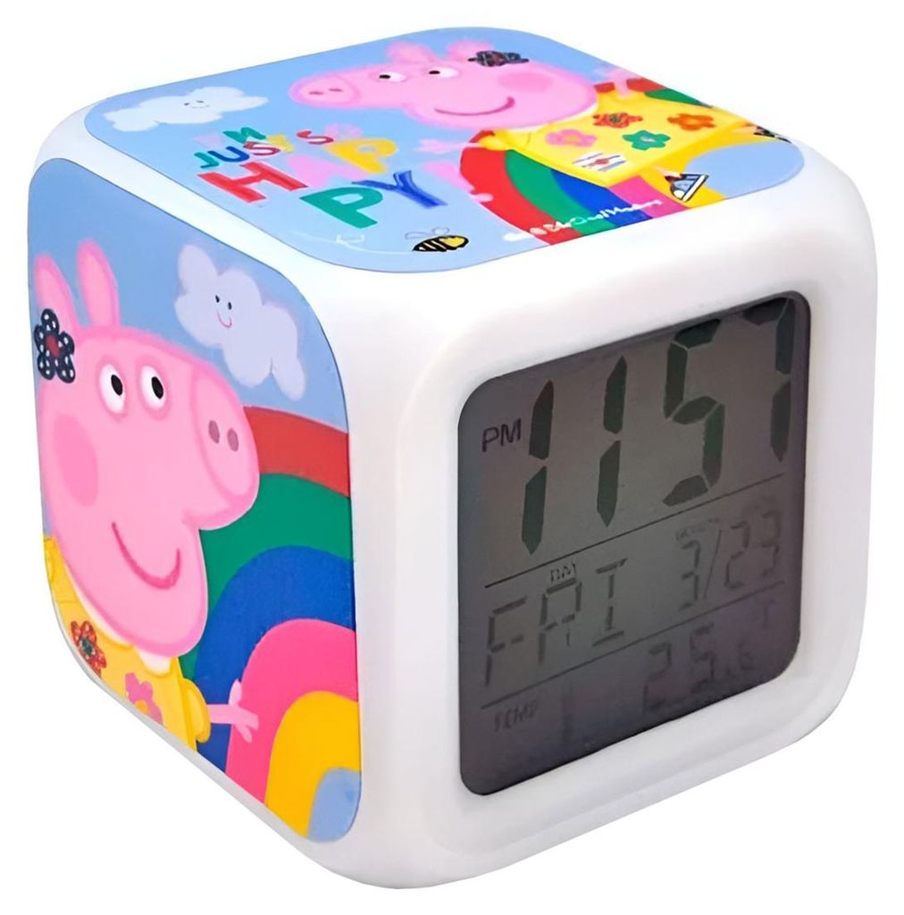 Digitální budík duhový - Prasátko Peppa Obrázek produktu 