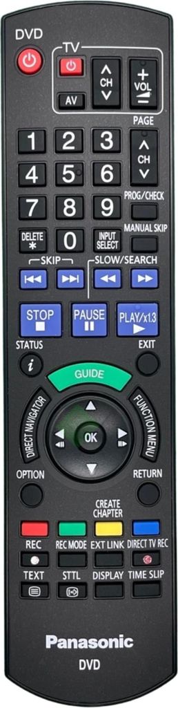 Originale Panasonic Recorder Fernbedienung EUR7659YP0 Produktbild 