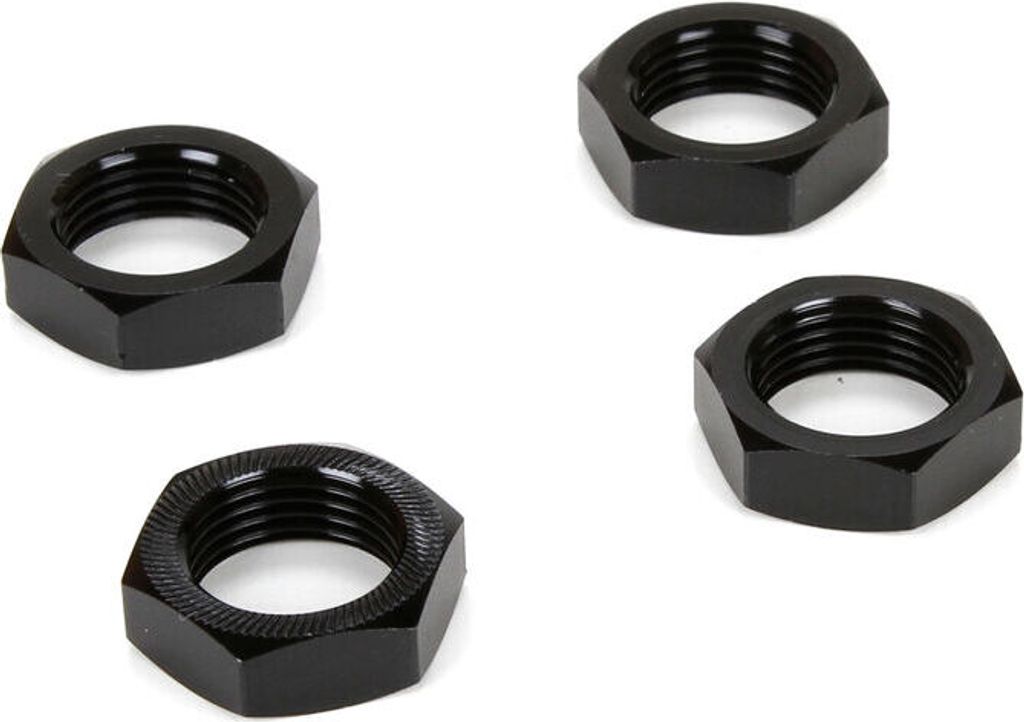 Losi Wheel Nut, Black (4): MTXL