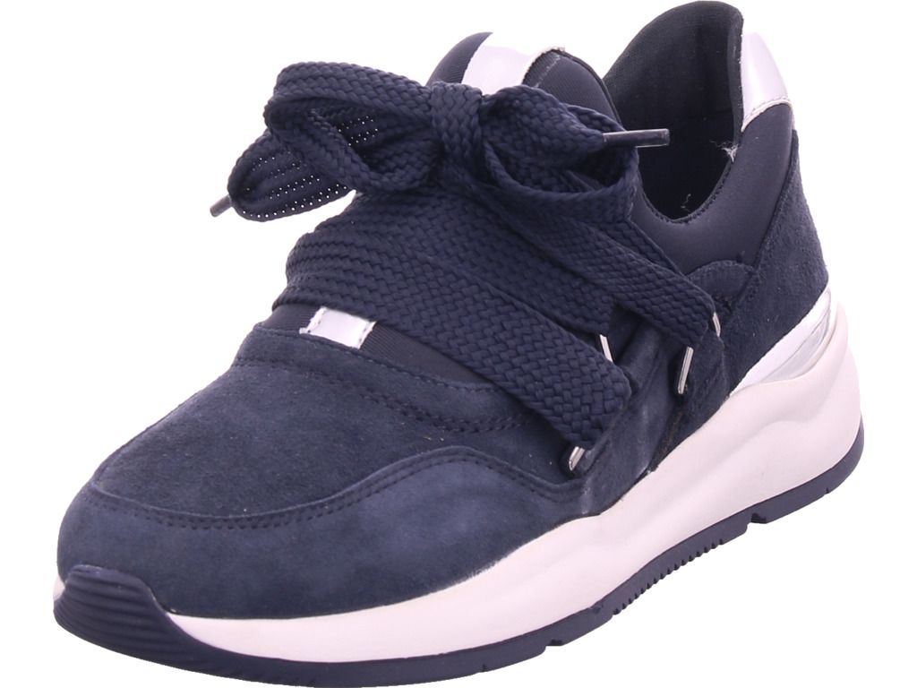 Jana Damenschuhe Schnürschuhe Sportive Sneaker Blau Freizeit, Schuhgröße:EUR 39