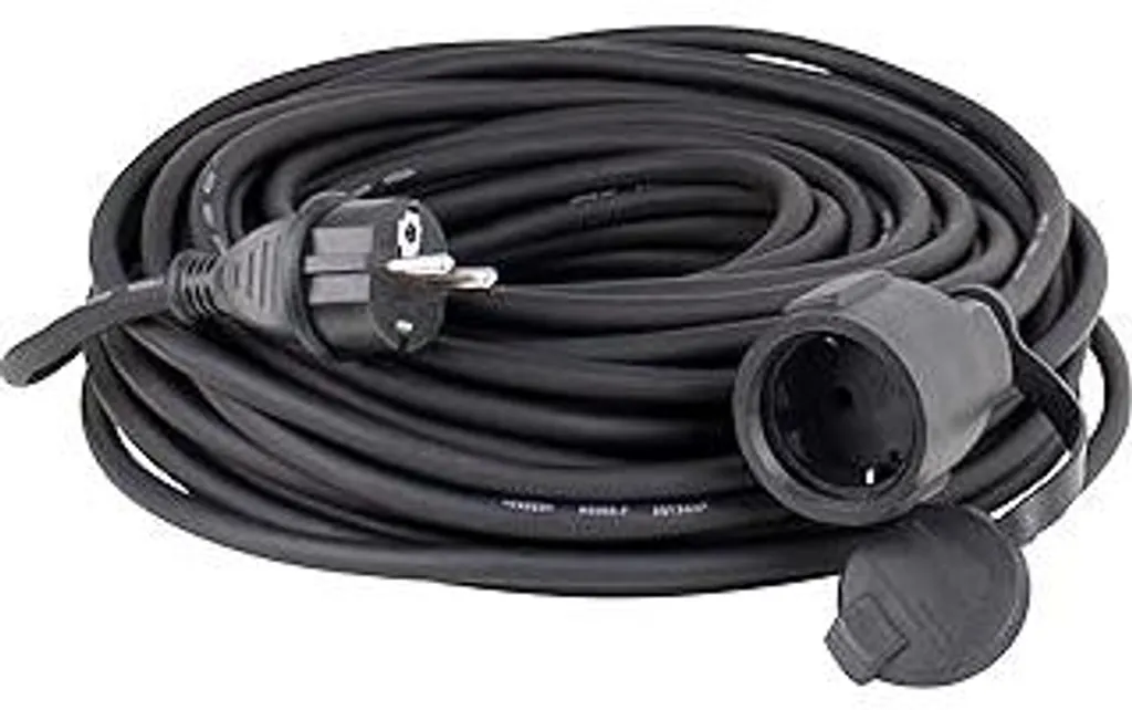 OFFERTA Prolunga Professionale as-Schwabe 10m | Gomma 16A IP44 Nera