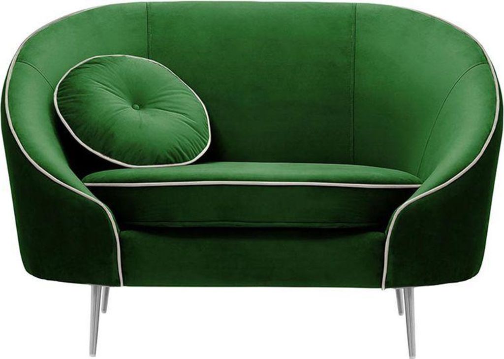 Sessel Kooper-Velluto 10-Contrast piping-chrome metal