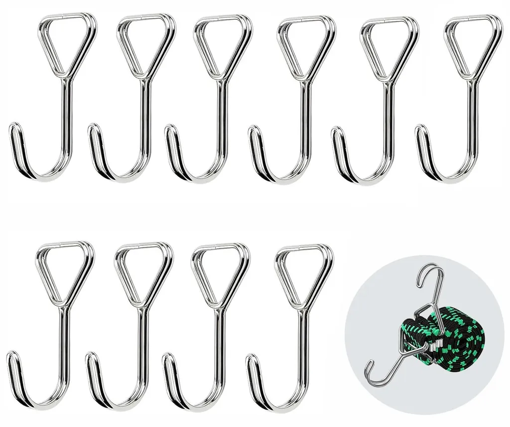 10 Crochets en Spirale pour Sandow - Embouts d'Extension de 20 mm