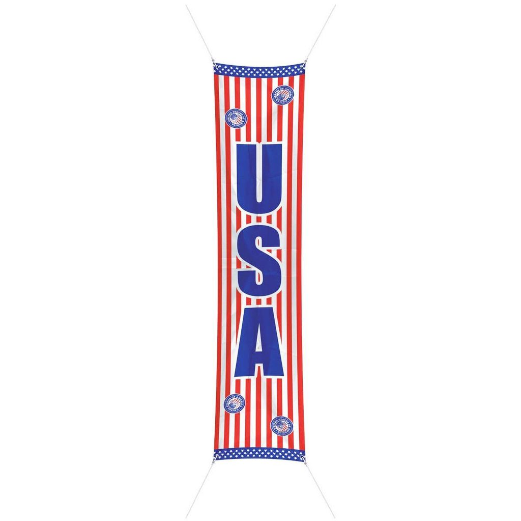 USA-Banner Partydeko blau-weiss-rot 300 x 60 cm - Einheitsgröße