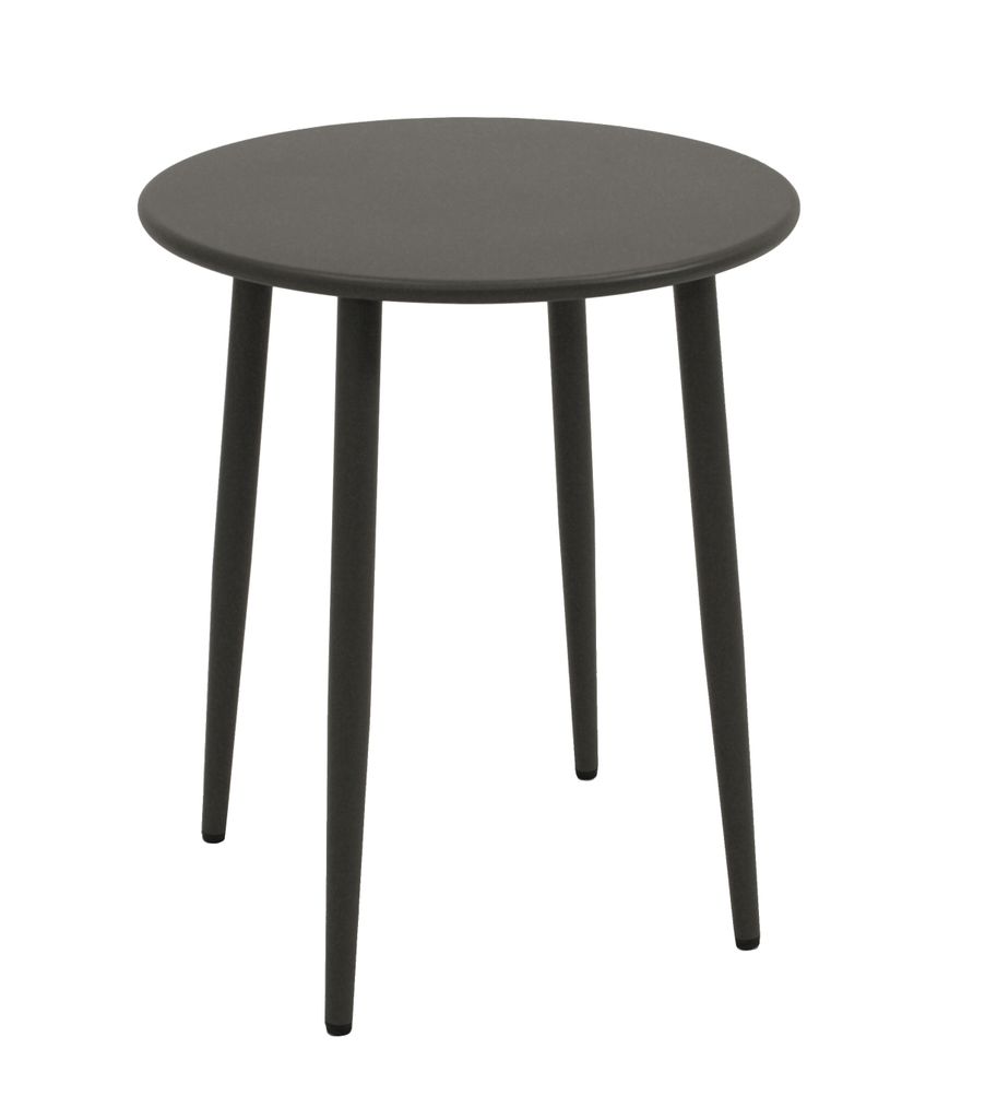 DEGAMO Bistrotisch Gartentisch Tisch DENVER 60cm rund, Metall anthrazit