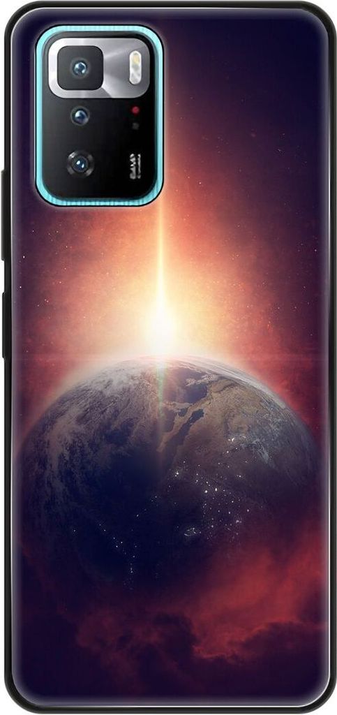 König Design Hülle kompatibel mit Xiaomi Poco X3 GT Kunststoff Soft Handyhülle - Handy Case Unsere Erde