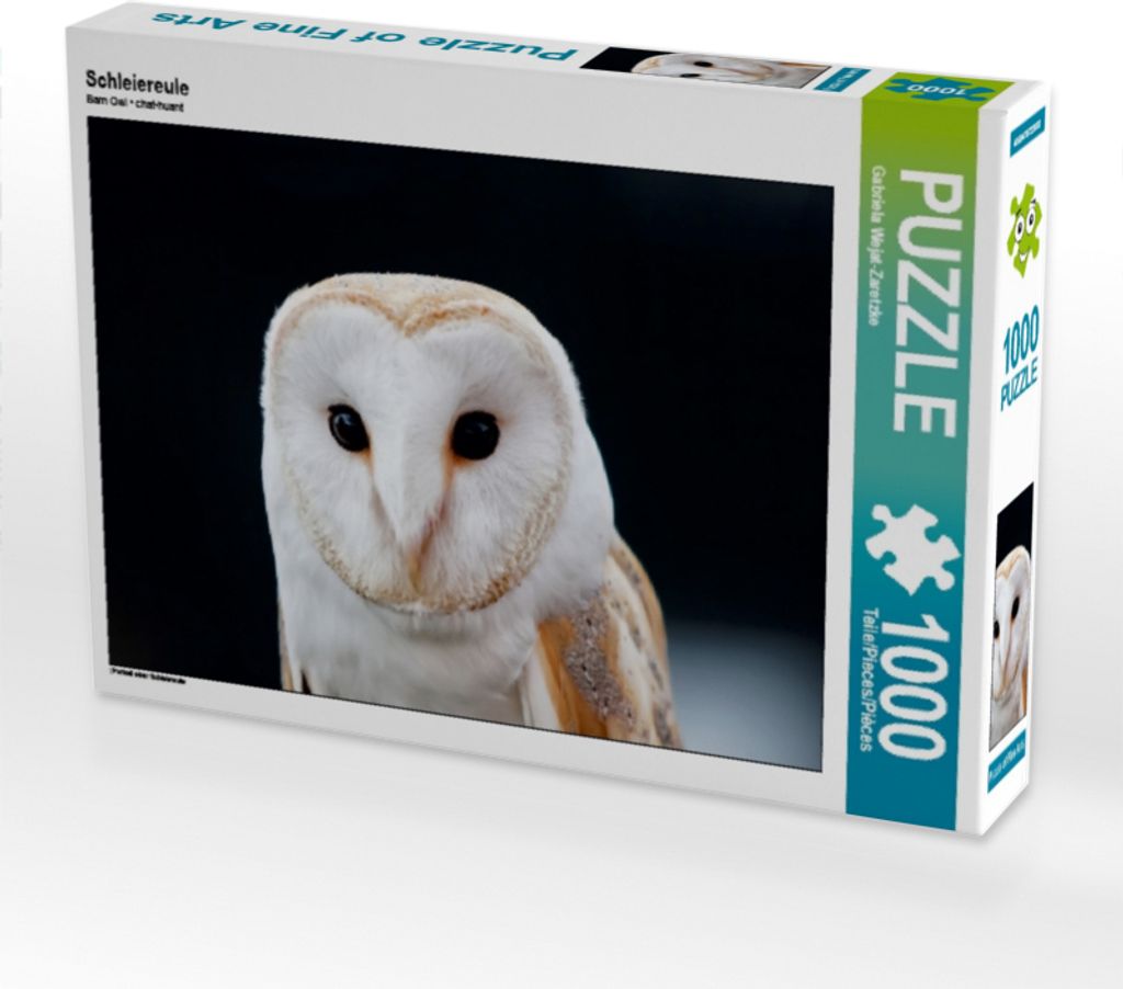 Calvendo Schleiereule 1000 Teile Puzzle quer 640x480mm, Produktbild 