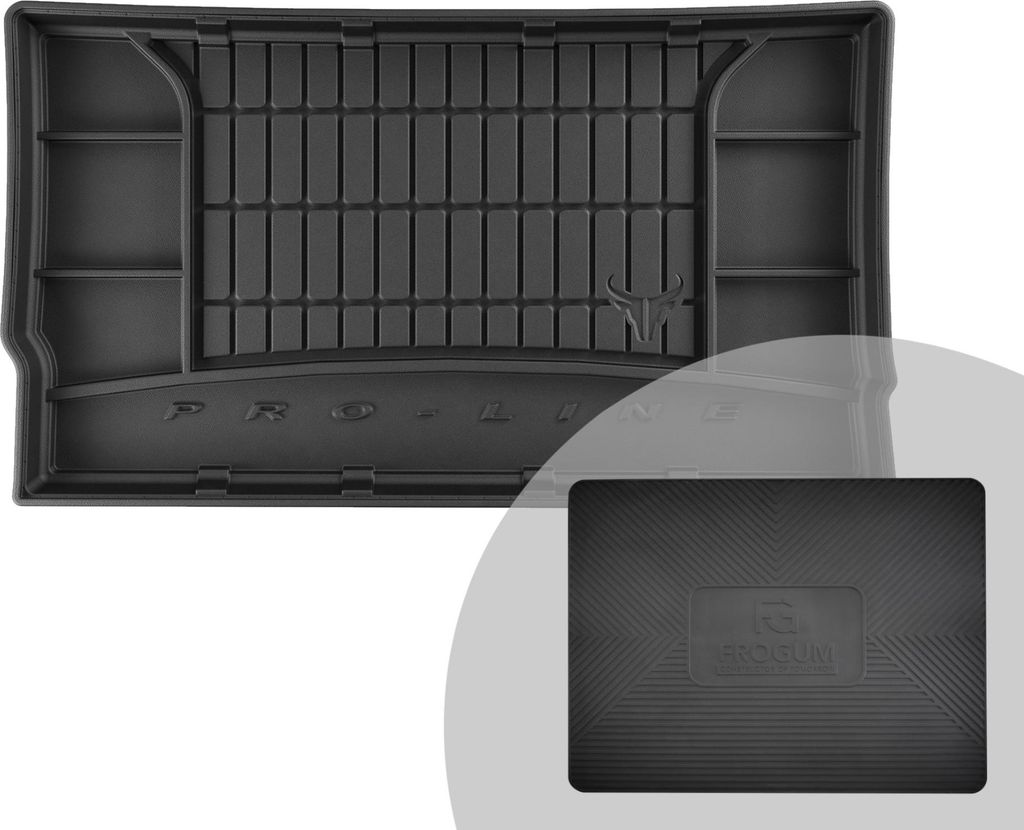 FROGUM ProLine 3D Gummimatte Exklusive Auto Kofferraummatte Kofferraumwanne für Renault Zoe ab 2012