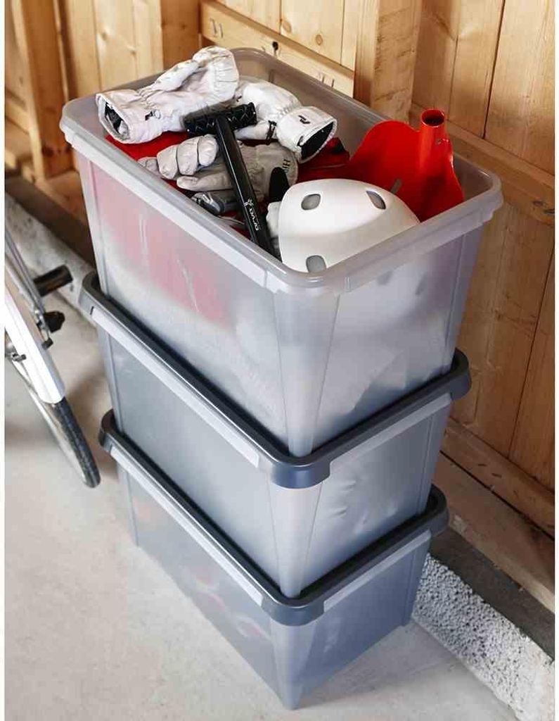 SmartStore Aufbewahrungsbox DRY 45 50 Liter anthrazit Produktbild 4