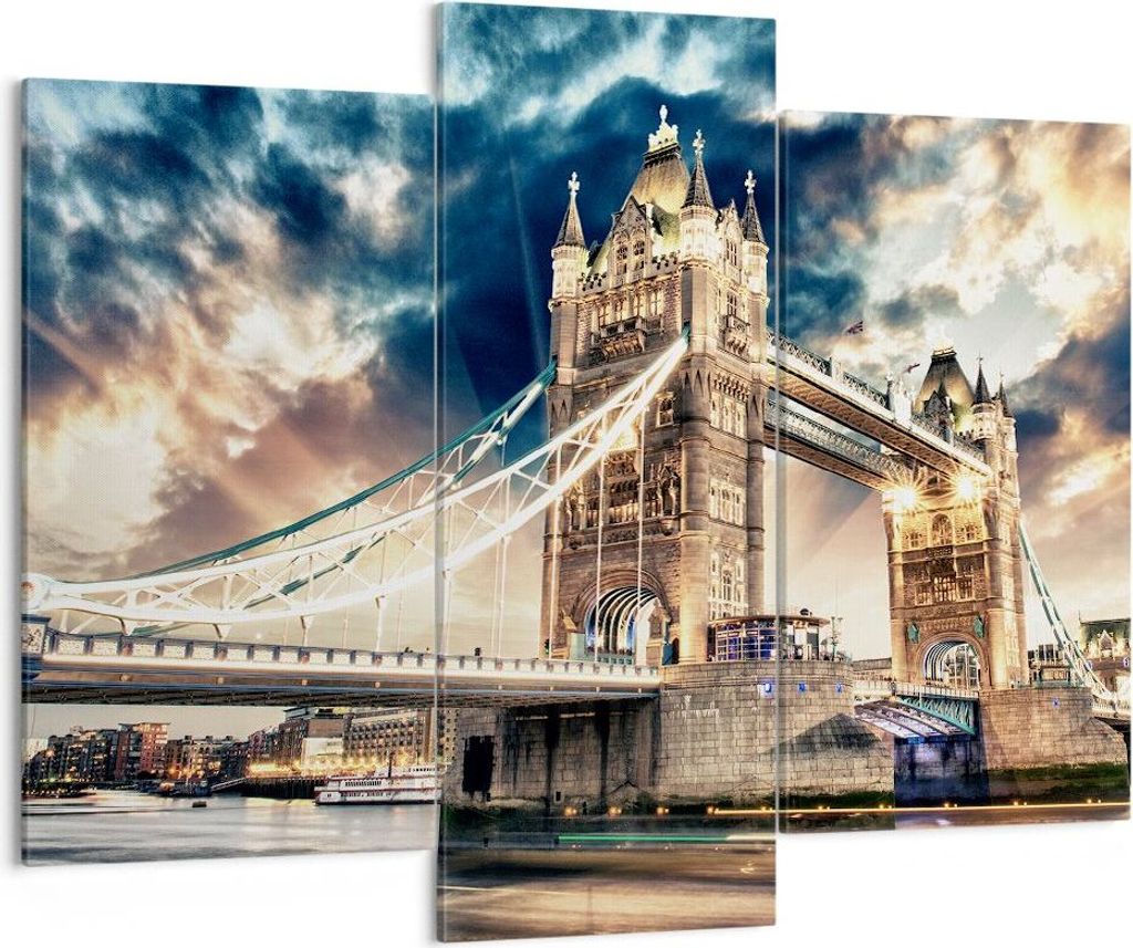 Bild auf Leinwand - Leinwandbild - London parlament architektur groß ben - 130x100cm - Wand Bild - Wanddeko - Leinwanddruck - Bilder - Kunstdruck ...