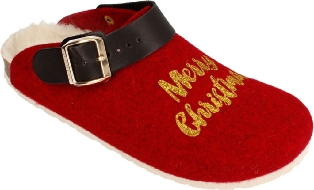 Genuins Shetland Xmas Rot Filz Größe: 33 Schmal