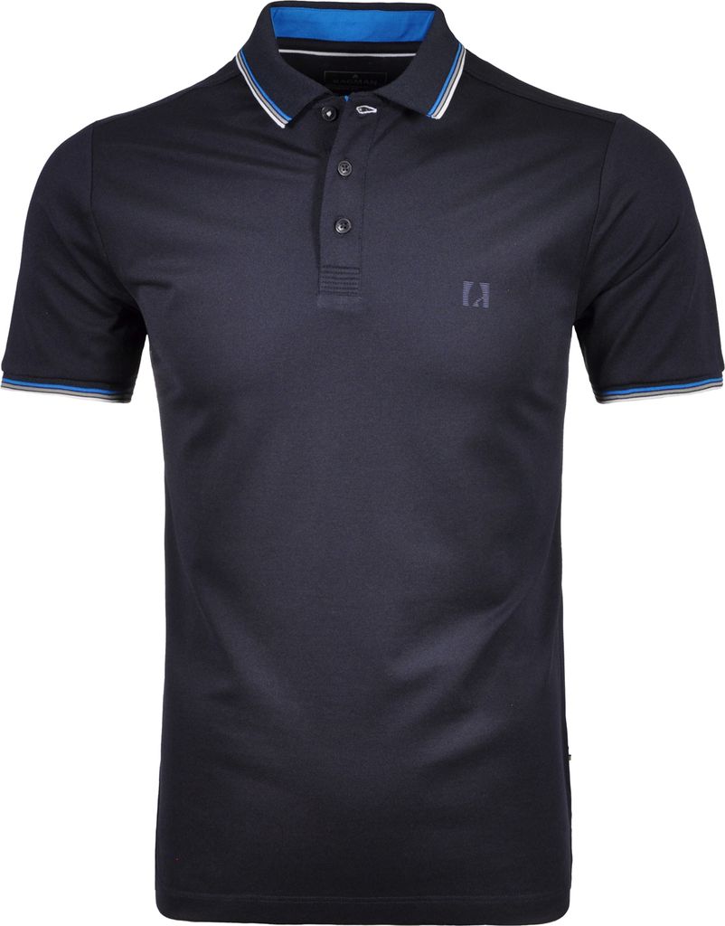RAGMAN Herren Poloshirt Kurzarm Polokragen Regular Piqué Dunkelblau M