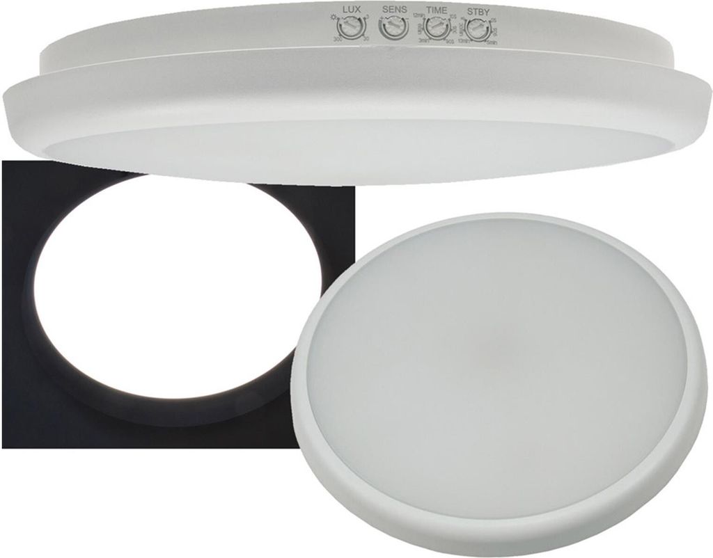 ChiliTec 22853 LED Deckenleuchte "SALAO 16 NW" IP54, 16W, 1500lm, 4000K, HF-Bewegungsm.