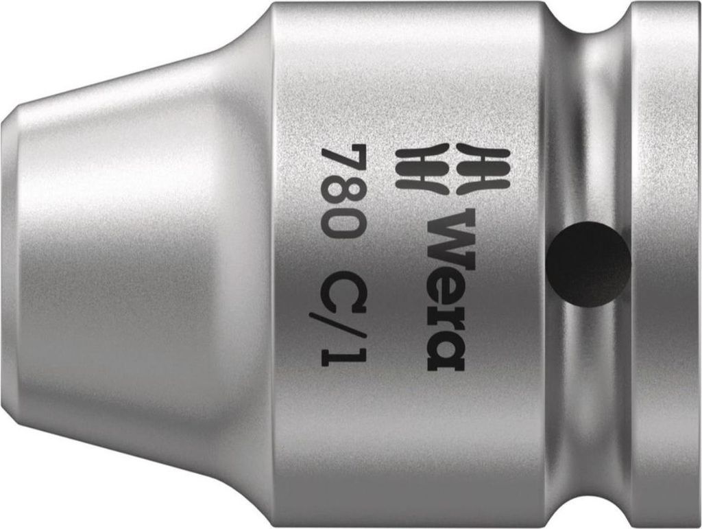 Wera 780 C Verbindungsteile, 1 Stück(e), Hexagonal, 25,4 / 2 mm (1 / 2"), Chrom-Vanadium-Stahl, Grau, 35 mm