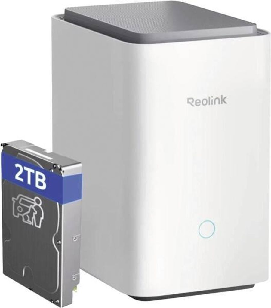 Reolink RL-HUBP1, 2 TB, 16 TB, Grau, Weiß, 133 mm, 185 mm, Produktbild 