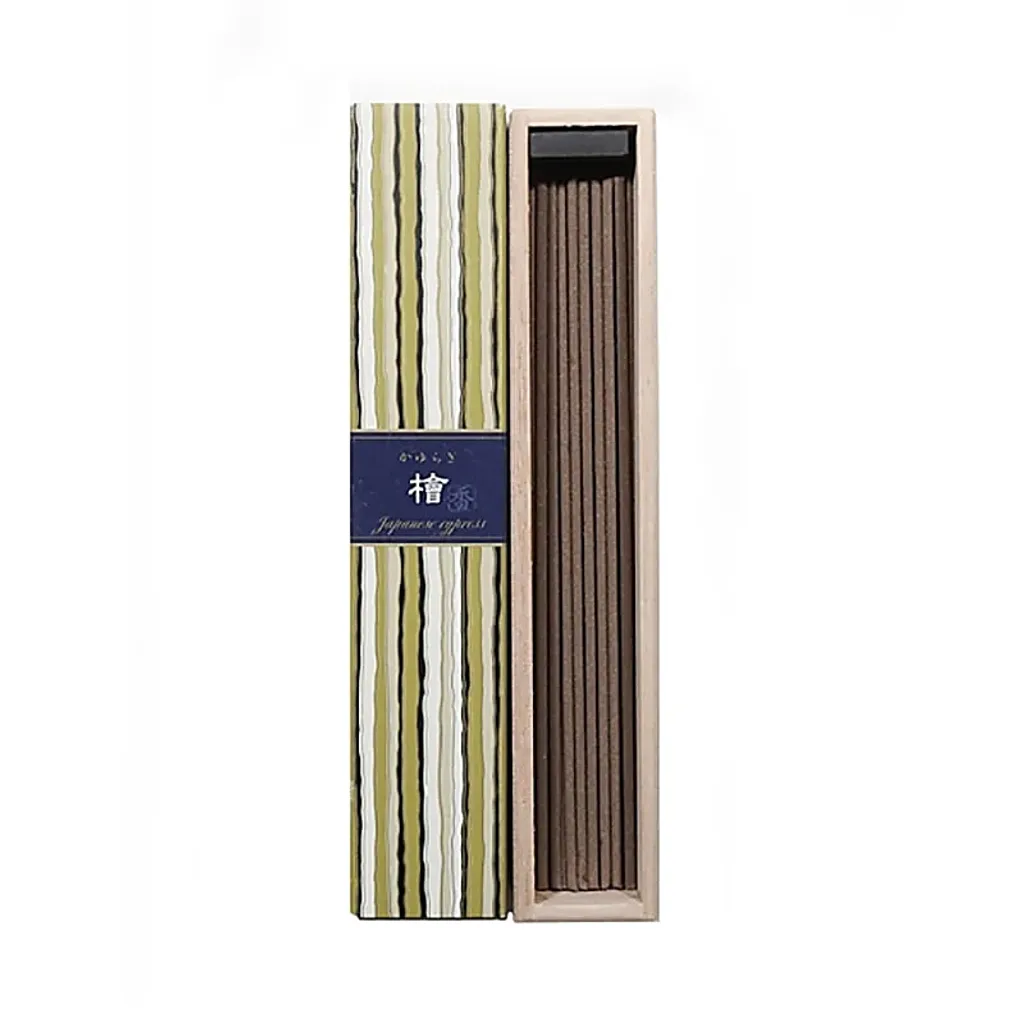 Encens Kayuragi Cyprès Japonais 40g - 14cm Parfums Nippon Kodo