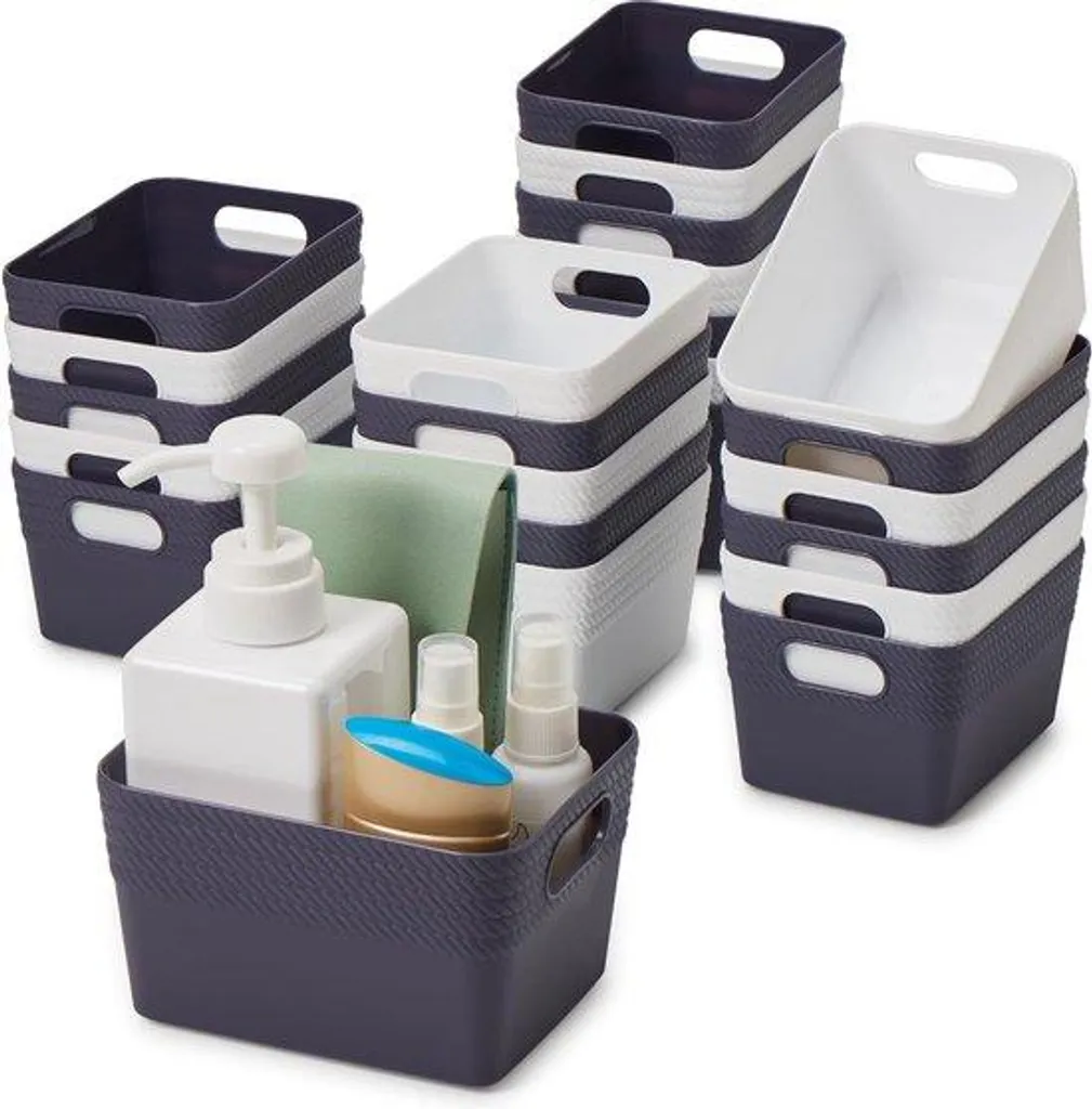 Boîtes de conservation en plastique de 50ml, ensemble de 24 pièces