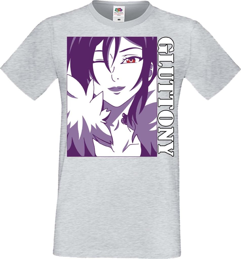 Herren T-Shirt Manga Anime The Seven Anime Deadly Manga Sins Merlin Merlin, Man XL / Grau