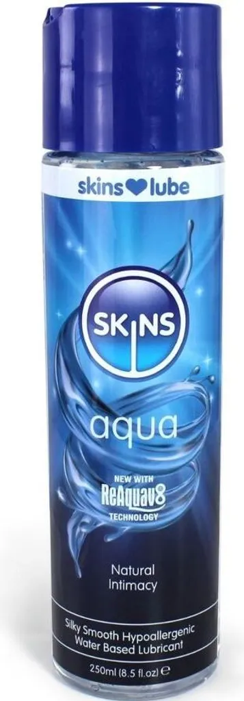 Gel intime Skins Lube Aqua base d'eau 250 ml - Formule non collante