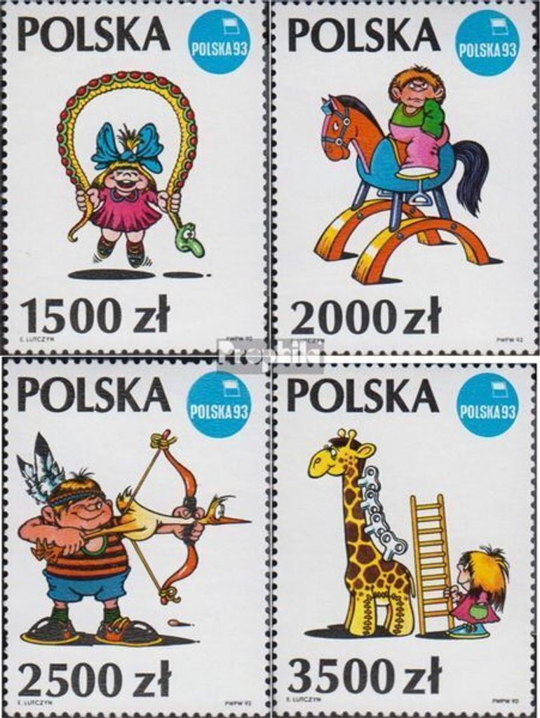 Briefmarken Polen 1992 Mi 3409-3412 (kompl.Ausg.) postfrisch Philatelie