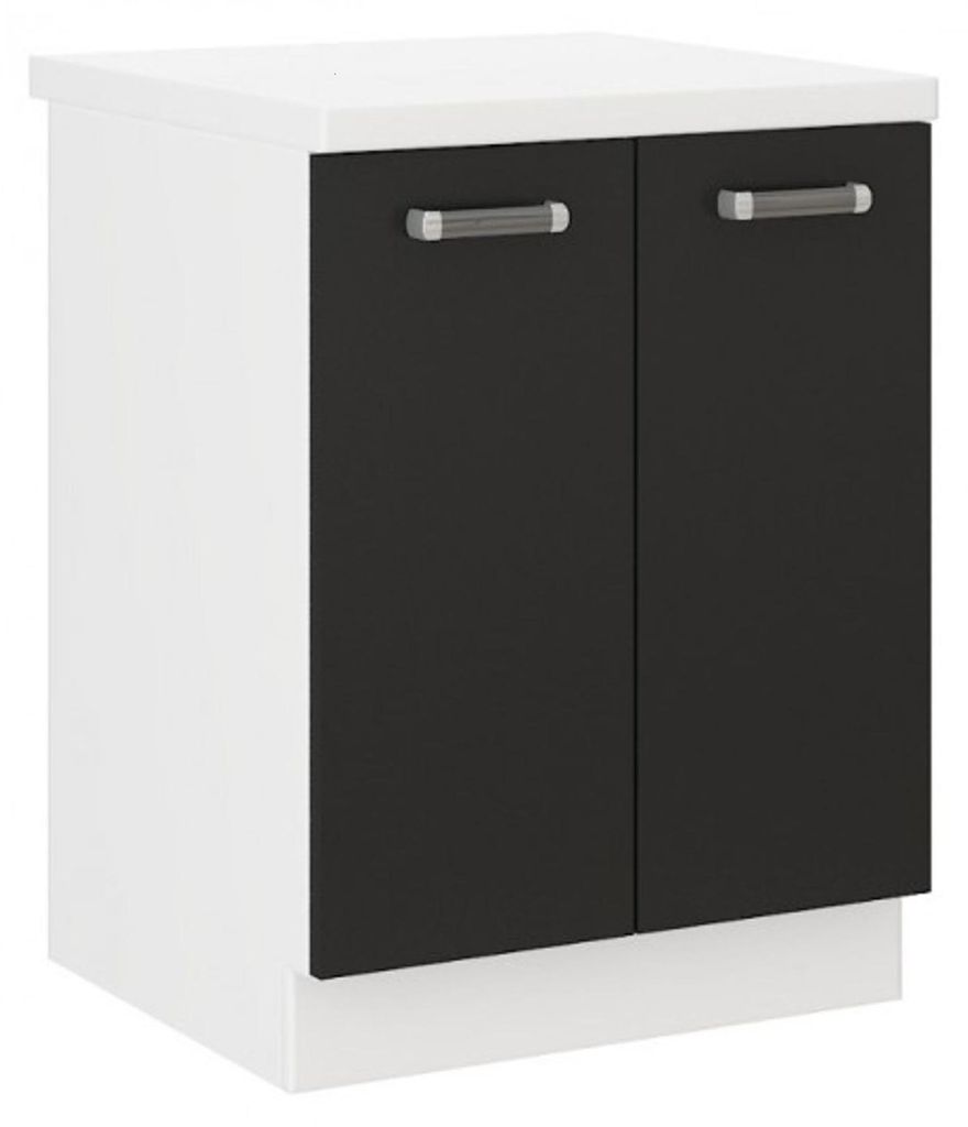 Küchen Unterschrank 60 cm für das Modell „Omega 240 Schwarz Produktbild 