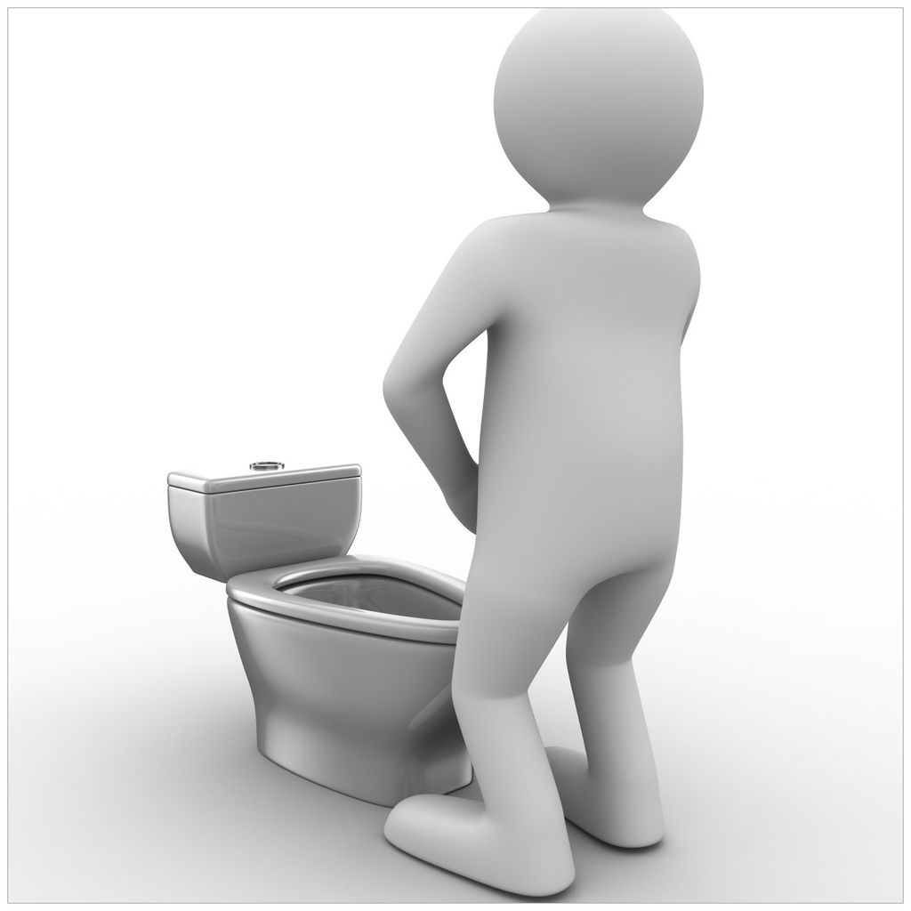 Wallario Möbeldesign - Glasplatte, Schutzplatte mit Motiv - geeignet für Ikea Lack Tisch, Größe: 55 x 55 cm, Motiv: Pinkelndes Computer-Männch...