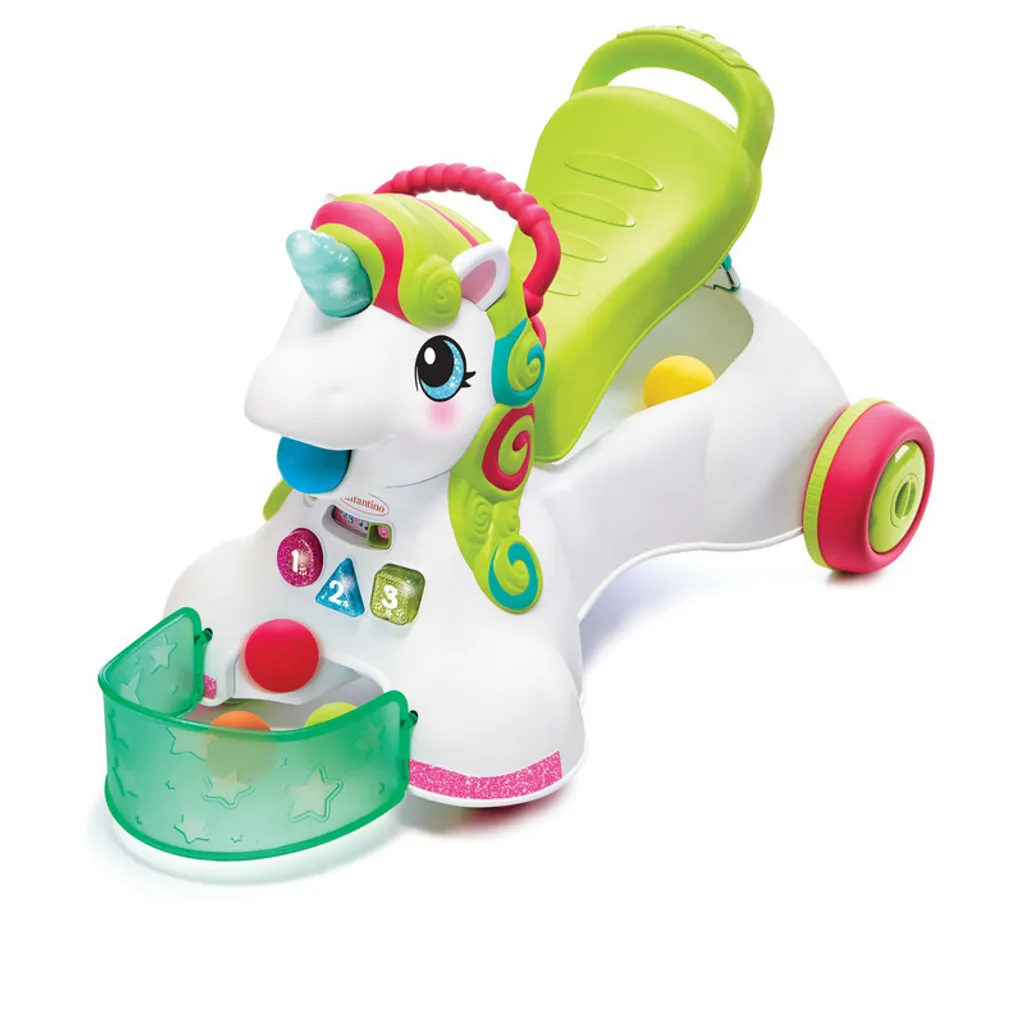 Stimulez la motricité fine de bébé avec la licorne lanceuse Infantino 3en1