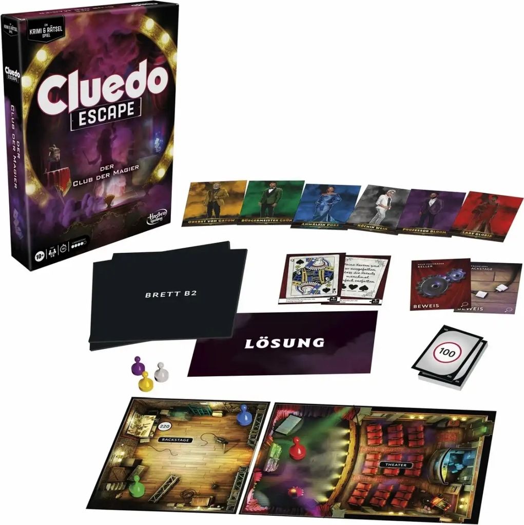 Cluedo Escape Der Club der Magier, Brettspiel, Flucht, 10 Produktbild 