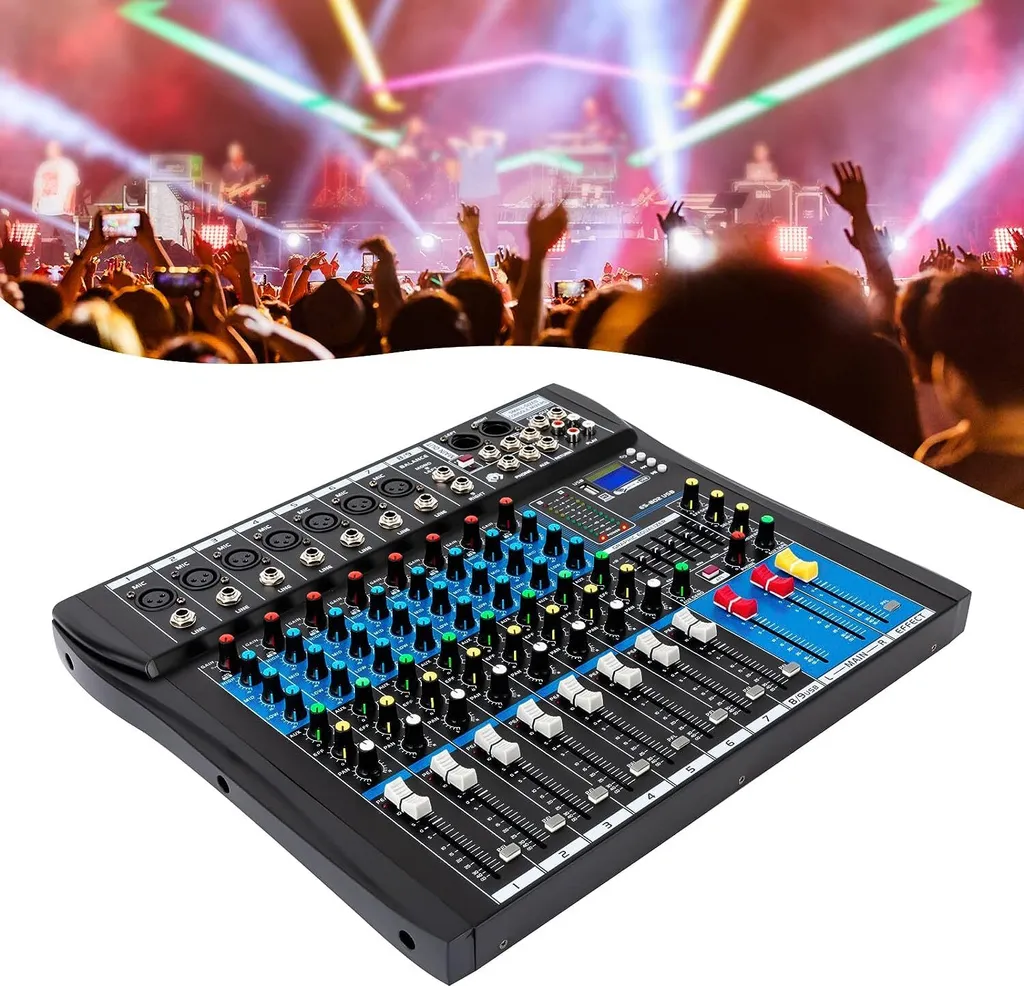 Table de mixage 8 canaux USB avec multi-effets pour console live pro - 2