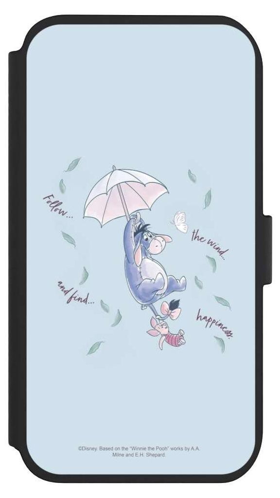 NIVOCASE Klapphülle für Apple iPhone 11 Handyhülle aus Kunst Leder NIVOflip schwarz Disney Offizielles Lizenzprodukt Winnie Puuh I-Aah