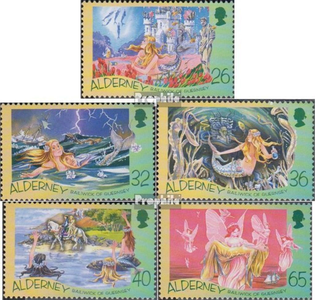 Briefmarken GB - Alderney 2005 Mi 248-252 (kompl.Ausg.) postfrisch Andersen