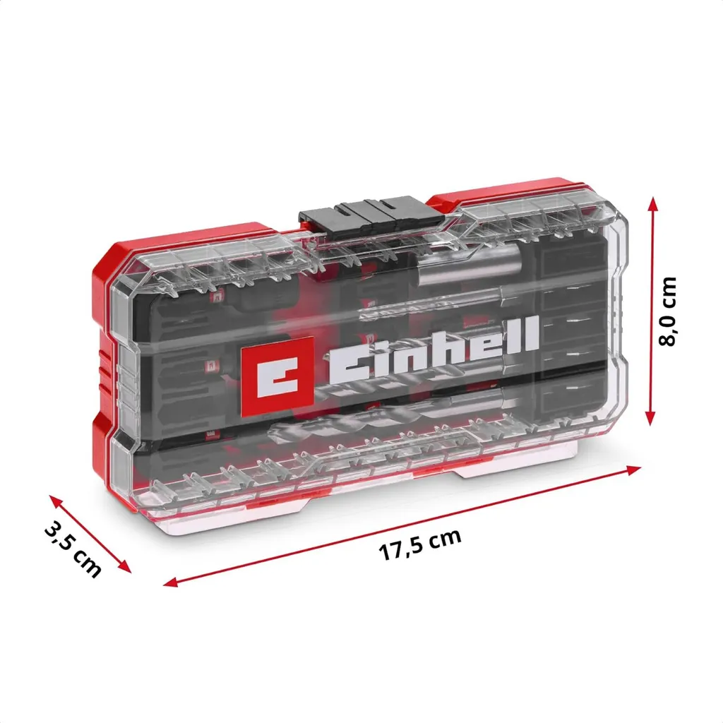 Einhell Bit Set 18 Pezzi 108709 - Kit Inserti S2 e Punte HSS per Avvitatore - 20